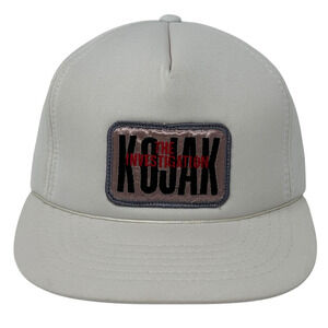 Vintage 70s 80s Kojak The Investigation Hat Cap TV Show Full Foam Snapback White